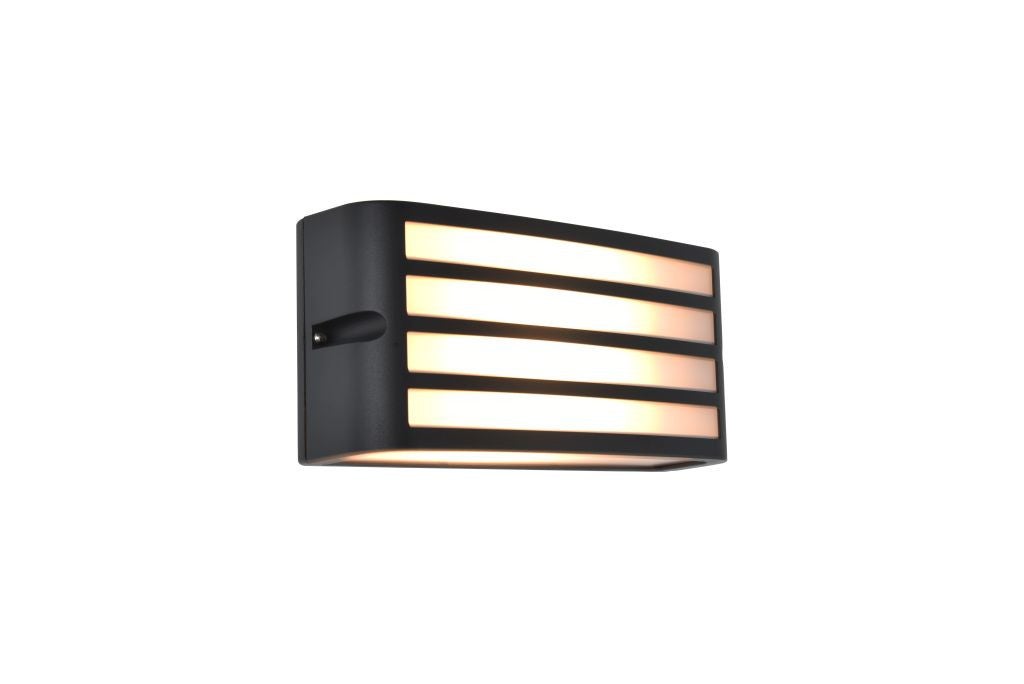 Kinkiet zewnętrzny ZEBRA szary i odcienie szarości 1xE27x25W aluminium wym:11x22x9cm IP44 Lutec