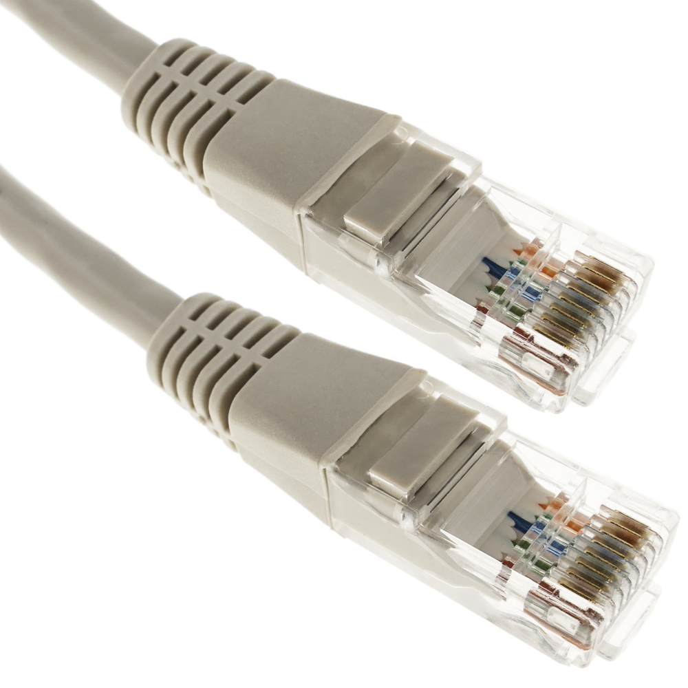 Câble réseau Ethernet UTP gris Cat.5e de 3 m - 3