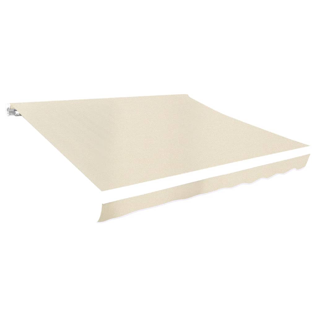 Toldo de lona color crema de 4x3 m (estructura no incluida)