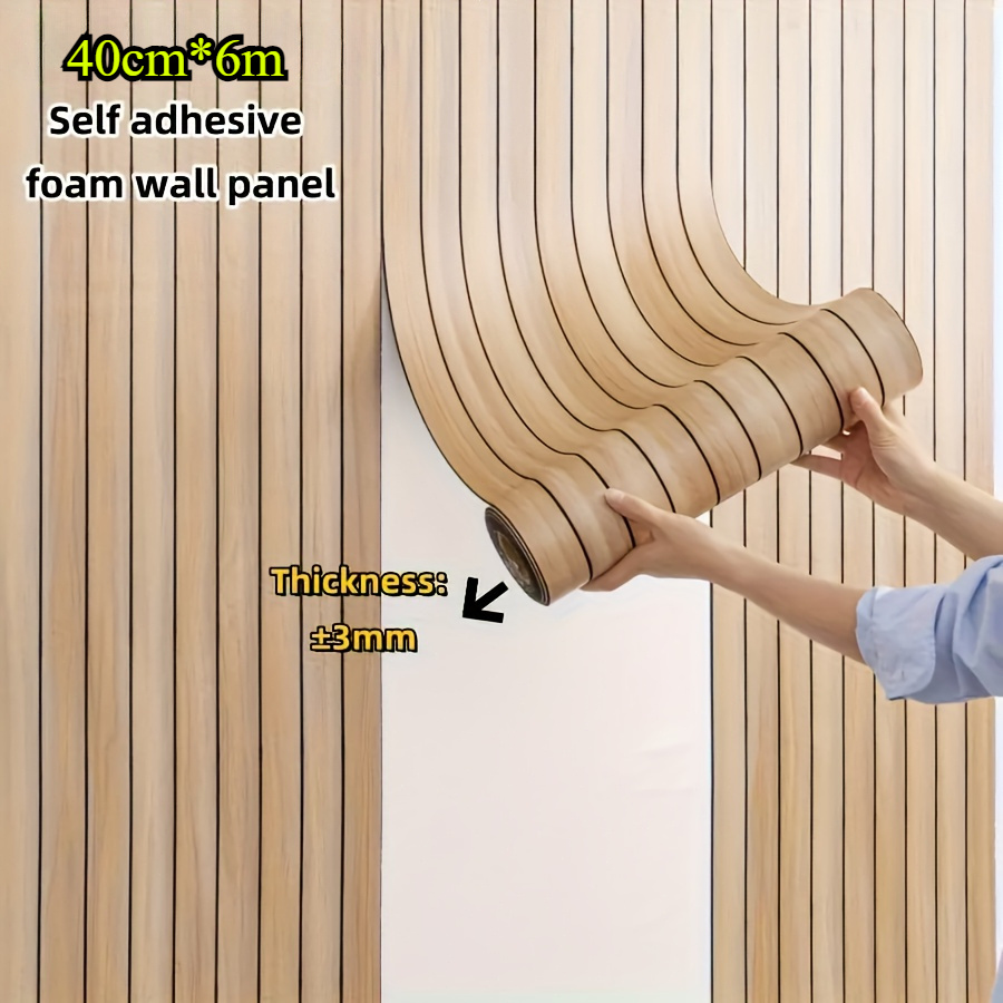 Pegatinas de pared 3d autoadhesivas de 40*600 cm, fáciles de hacer, perfectas para el techo, la sala de estar, paredes planas y lisas，gsb-58432