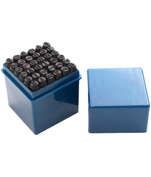 SET PUNZONI STAMPINI ALFANUMERICI 36pz KIT DA 4 MM Lettere E Numeri Custodia - Foto 10