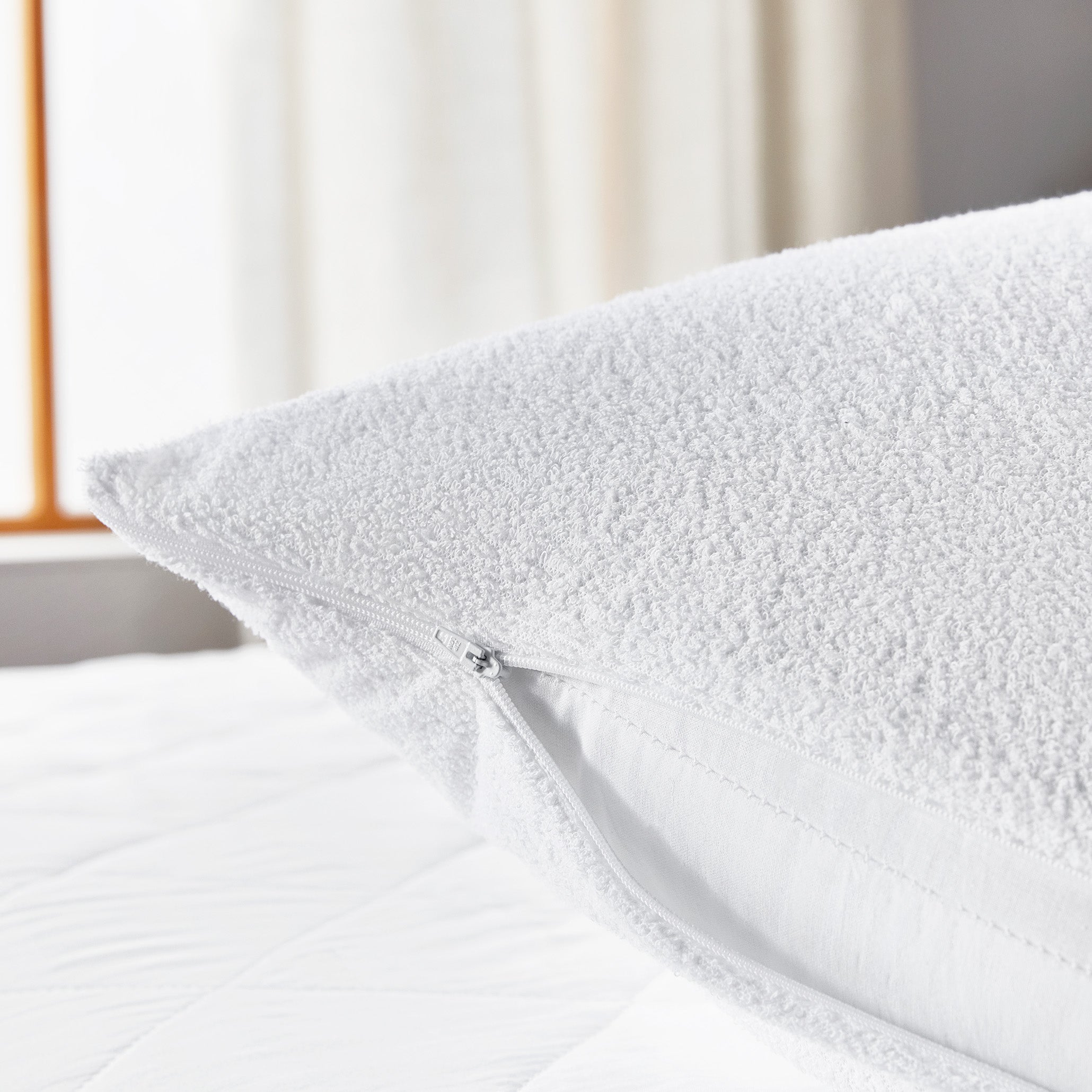 Federa per Cuscino 105 x 40 cm | PIKOLIN HOME | Spugna | Aloe Vera | Impermeabile - 3