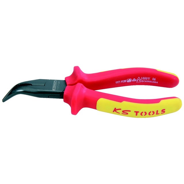 Pince à Becs Coudés King Tony 125mm - Mini Pince Demi-Ronde Pour Travail De Précision