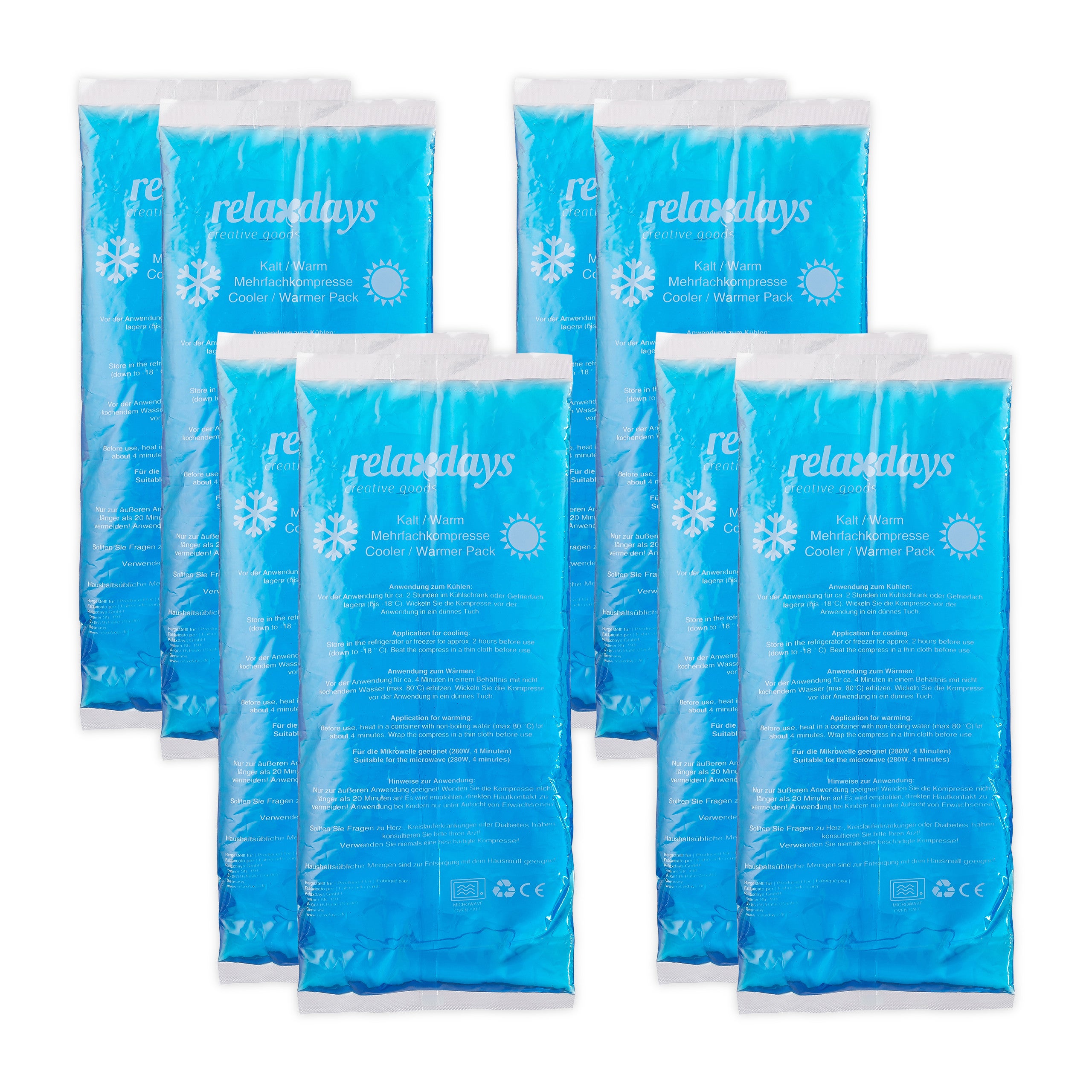 4 Confezioni Di Ghiaccio Riutilizzabili Per Refrigeratore, 25x25 Cm, Tecnologia A Cambio Di Fase, Mantengono Freddo Per 24-48 Ore, Per Pranzo, Campeggio, Pesca - 2