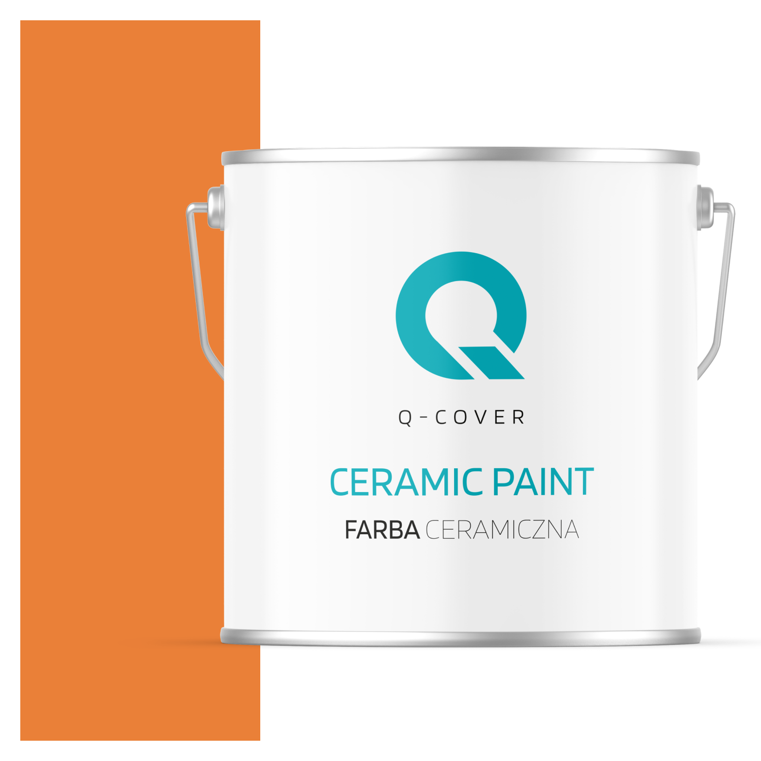 Farba Ceramiczna Do Ścian i Sufitów Q-Cover Pomarańczowy intensywny H5933 Głęboki Mat 5L