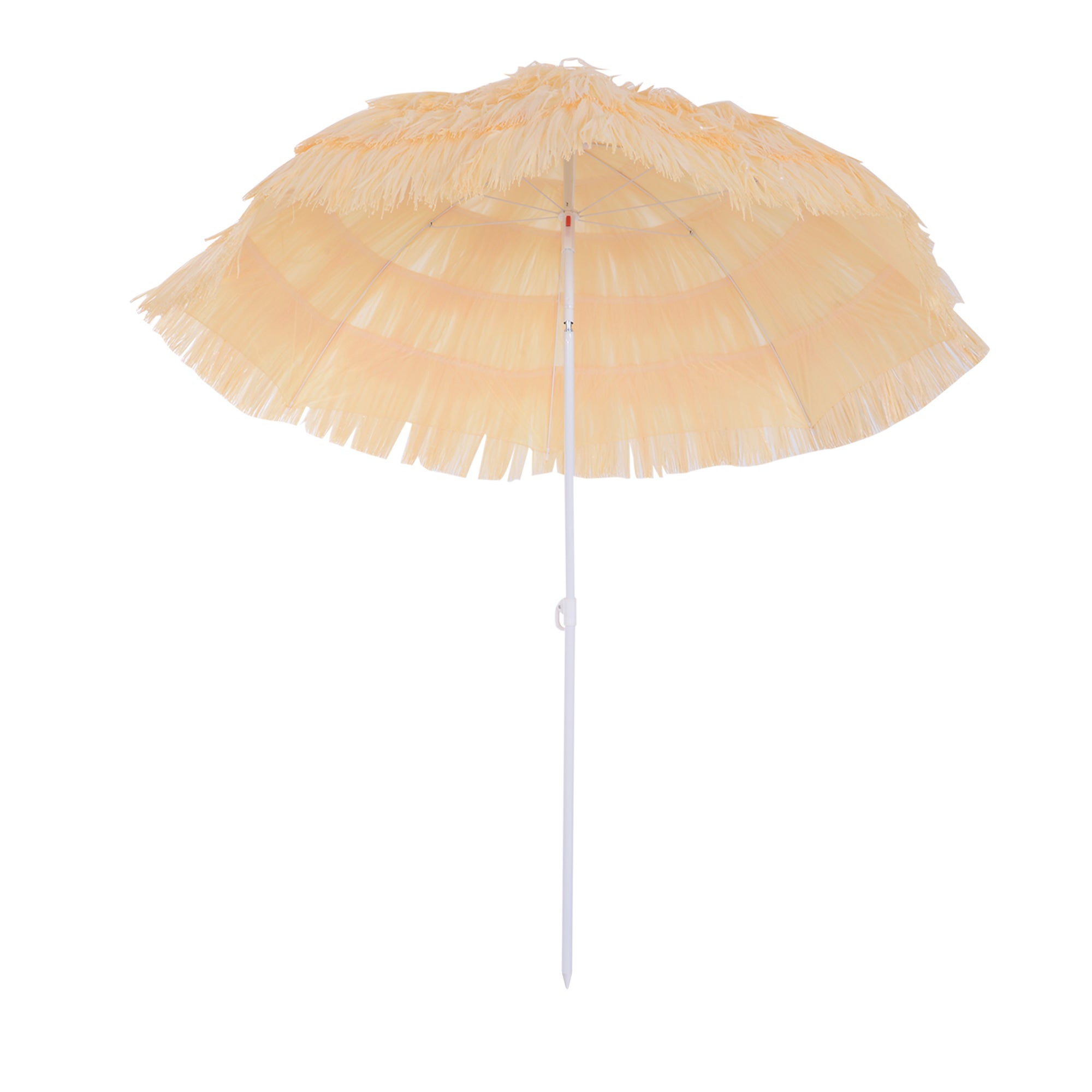 Outsunny Parapluie de jardin décentré avec base en croix et ouverture à