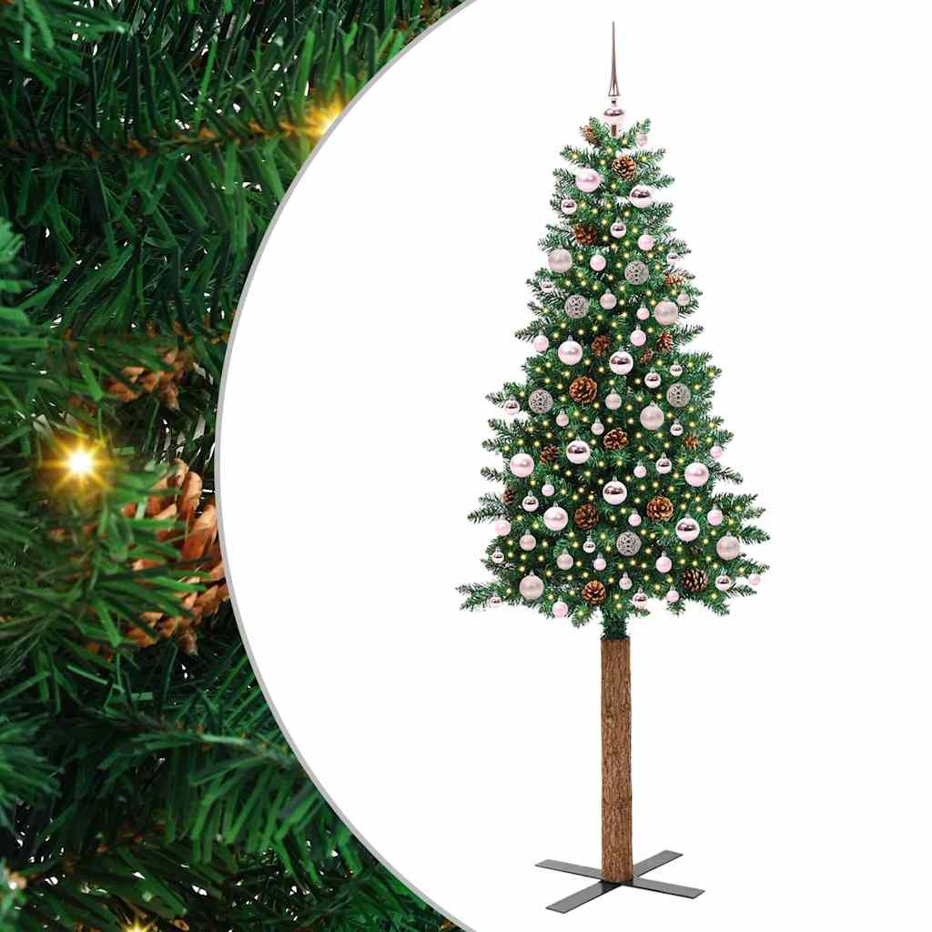Arbres De Noël,Sapin De Noël Avec Support Marron 60 Cm Bois Massif En Pin Cfw77008 90465249