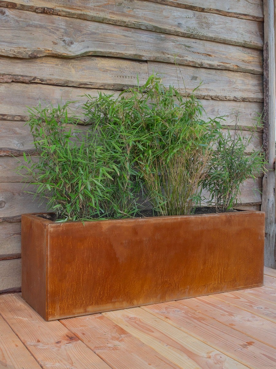 Multi-Edge Fioriera in acciaio Corten 120x40x40cm - 3