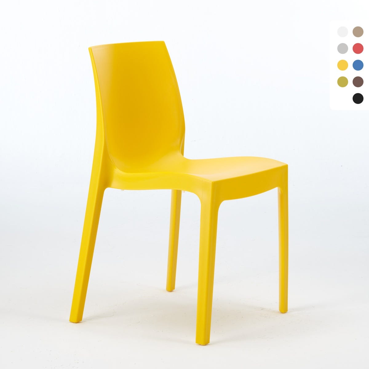 Sedie polipropilene impilabile cucina casa bar Rome Grand Soleil