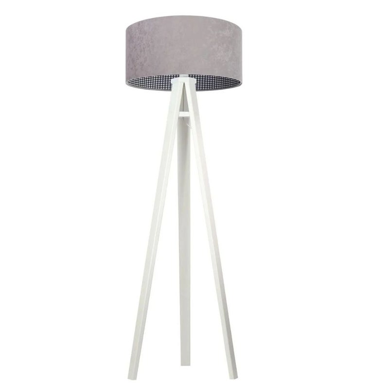 Lampa stojąca HOME 50 szara/biała