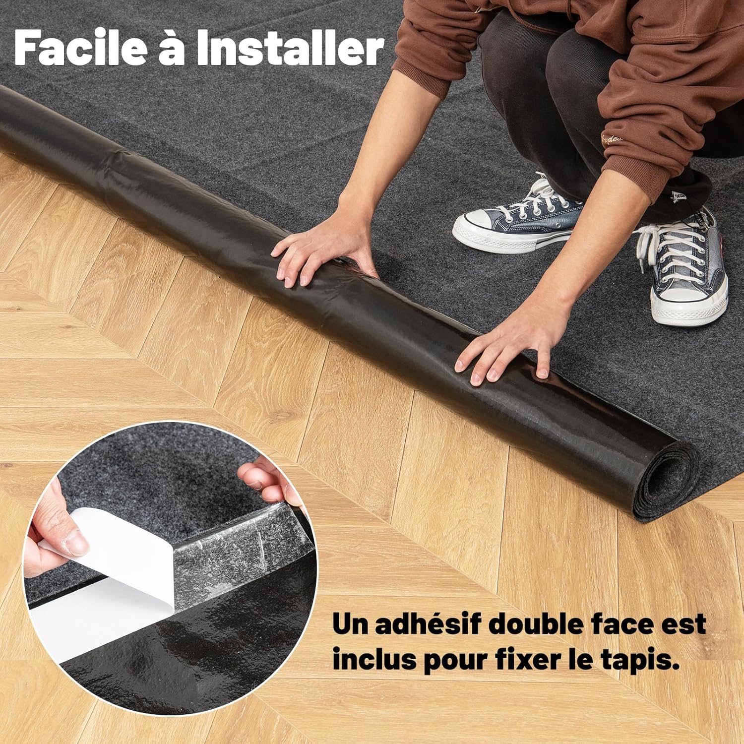 Tapis de Protection Garage, Tapis de Sol Double Face Antidérapant Absorbant, Lavable et Réutilisable, pour Garage, Magasin, Entrée 252,5 x 221 cm - 5