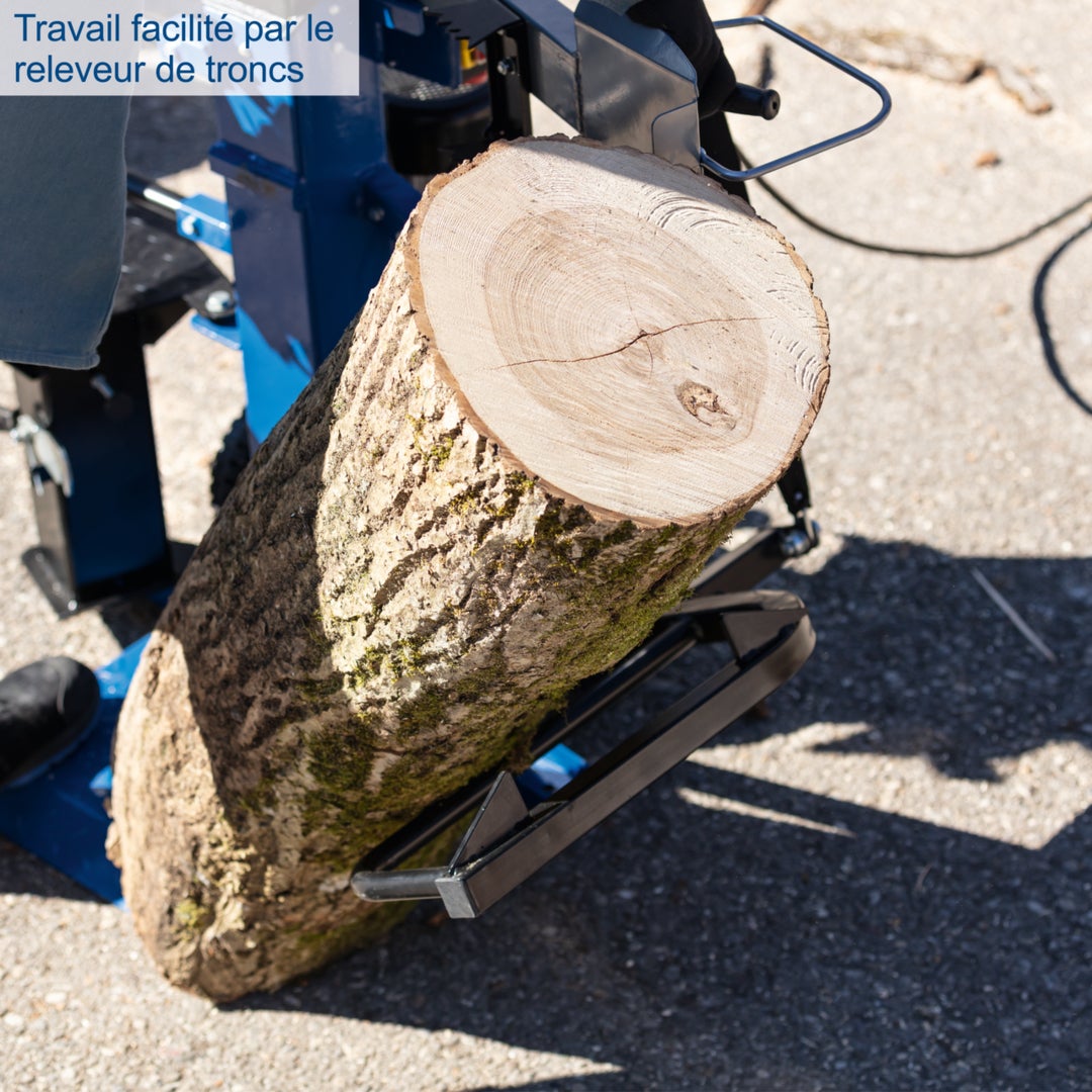 Scheppach Fendeur de bûches Compact 10T - 3500W - 400V - hauteur de fendage 750-1070 mm - Ø 80-380 mm - 256 bar - course du cylindre 485 mm - 5