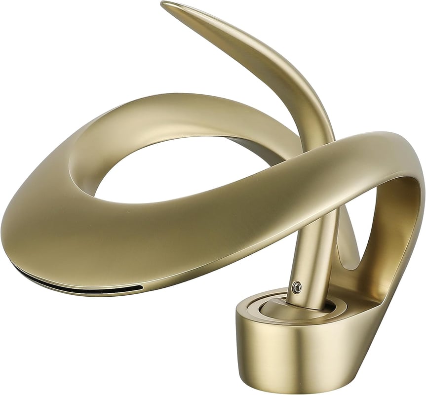 Bateria umywalkowa typu wodospad, bateria łazienkowa z mieszaczem wodospadowym i regulowanym zaworem ceramicznym , z wężem wodnym