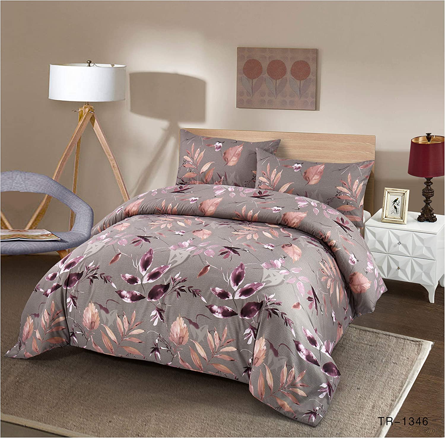 COTTON ARTean Funda Nordica KADO Cierre con Cremallera visón