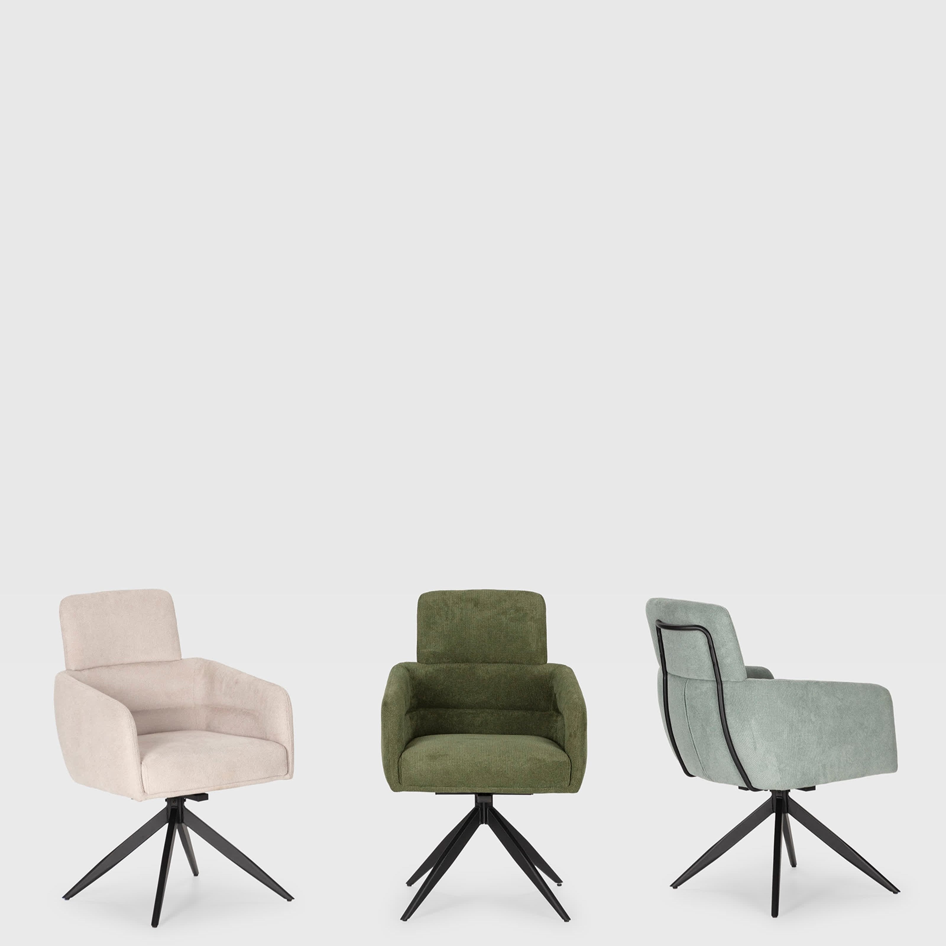 Set di 2 poltrone in velluto a coste con gambe in metallo 57x65 h92 cm - 2