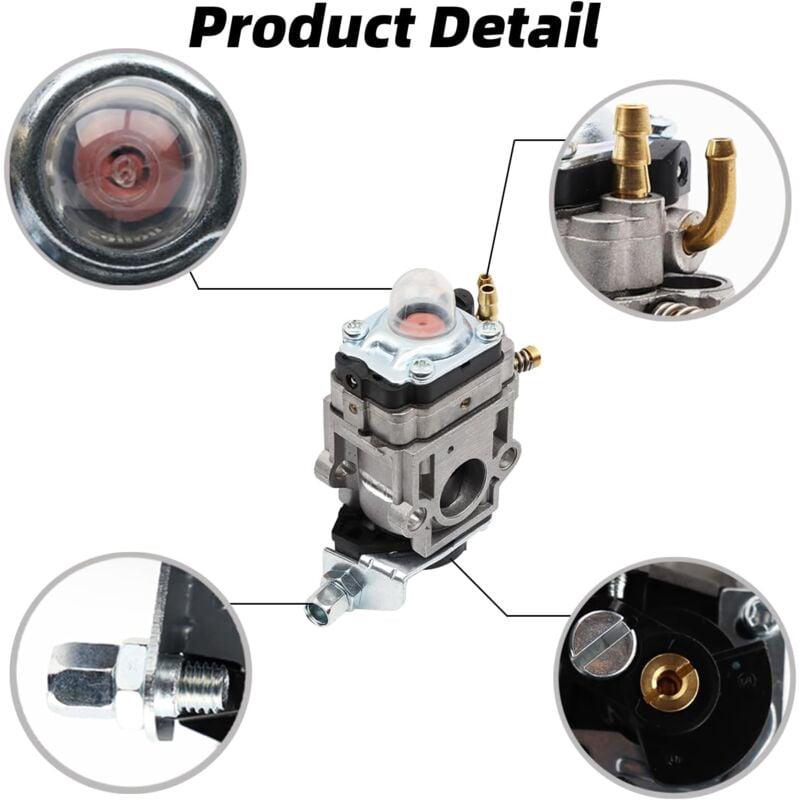 Carburateur pour débroussailleuse 52cc 49cc 43cc Carbu Kit avec Joint, Tuyau, Bougie d'allumage et Filtre à Essence.carburateur debroussailleuse - 3