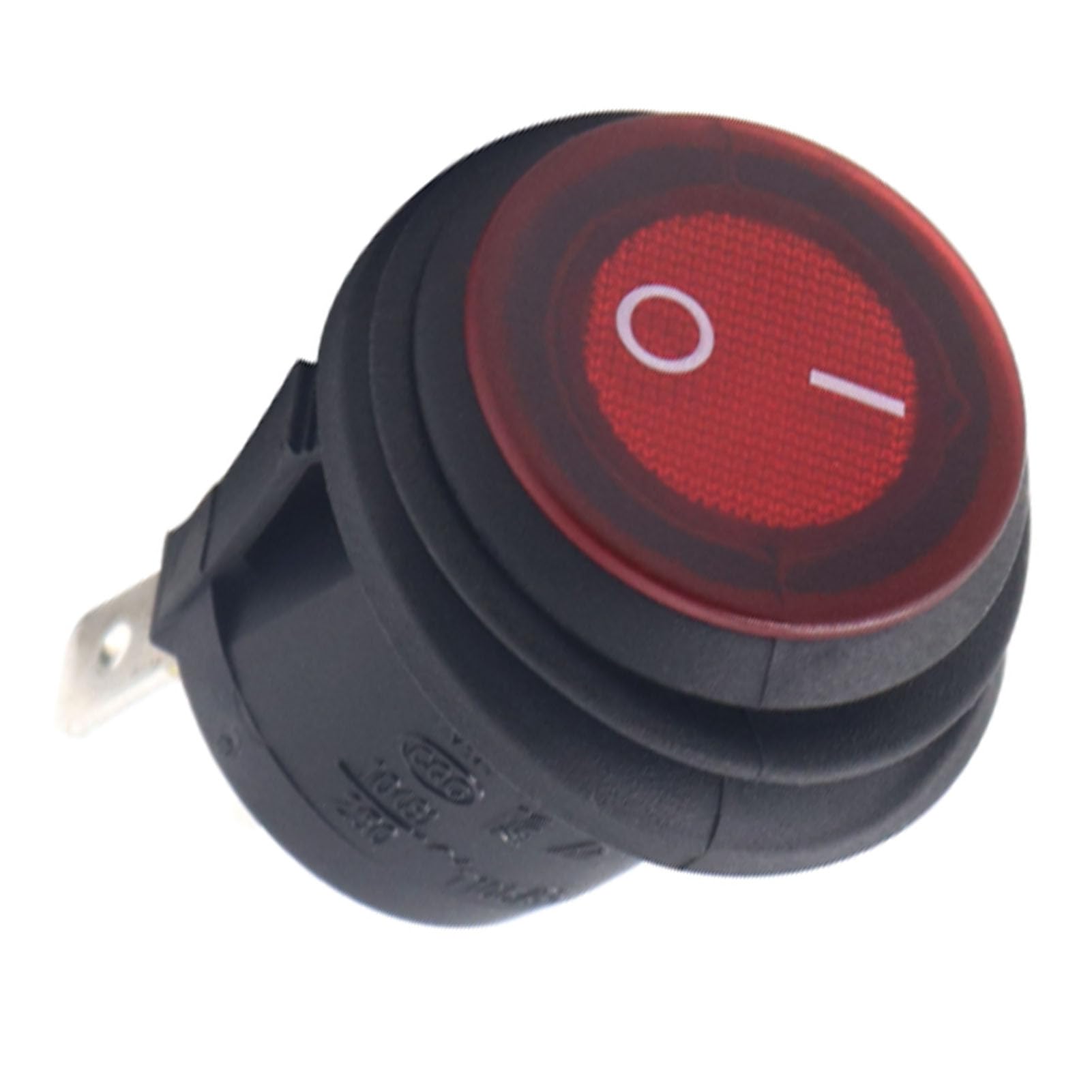 Interrupteur à Bascule Rond 12 V CC 3 Broches ON/Off Avec Couvercle Lumière Rouge 20 Mm Pour Voiture Bateau Camion 5 Pieces 94976650