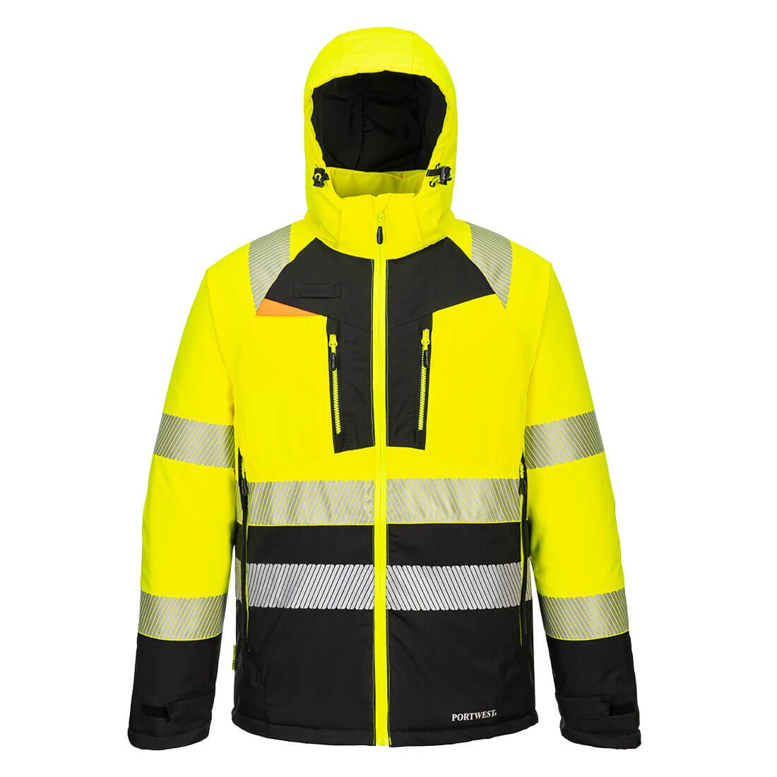 Giacca invernale DX4 ad alta visibilità Classe 2 / XXL / Giallo/Nero ...