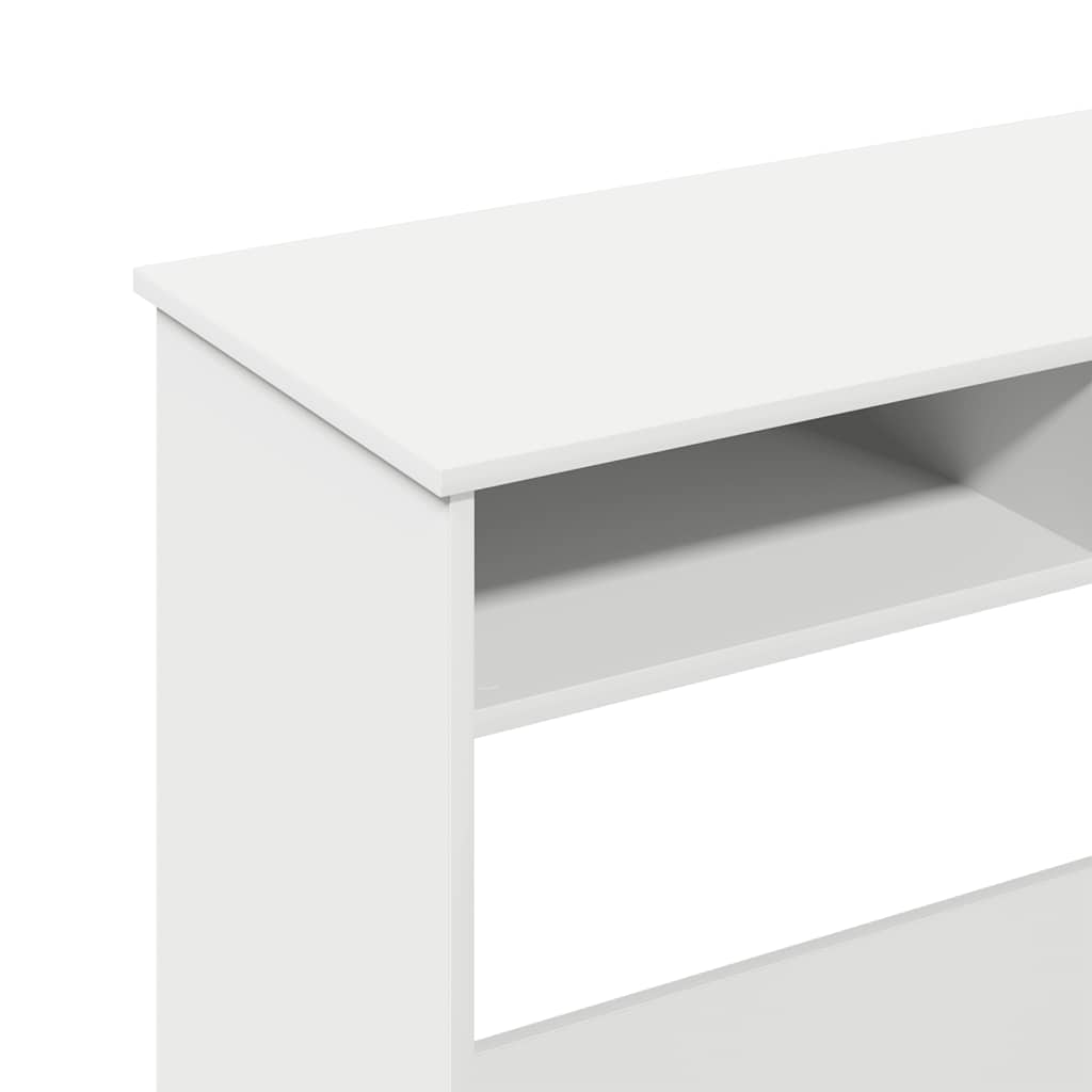 Bureau Blanc 80x40x75 cm Bois d'ingénierie vidaXL - 9