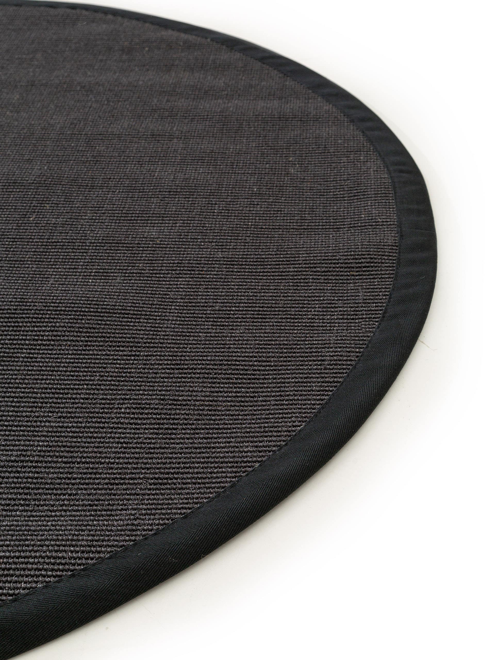 BENUTA - Tapis sisal Sana noir ø 200 cm rond - 4