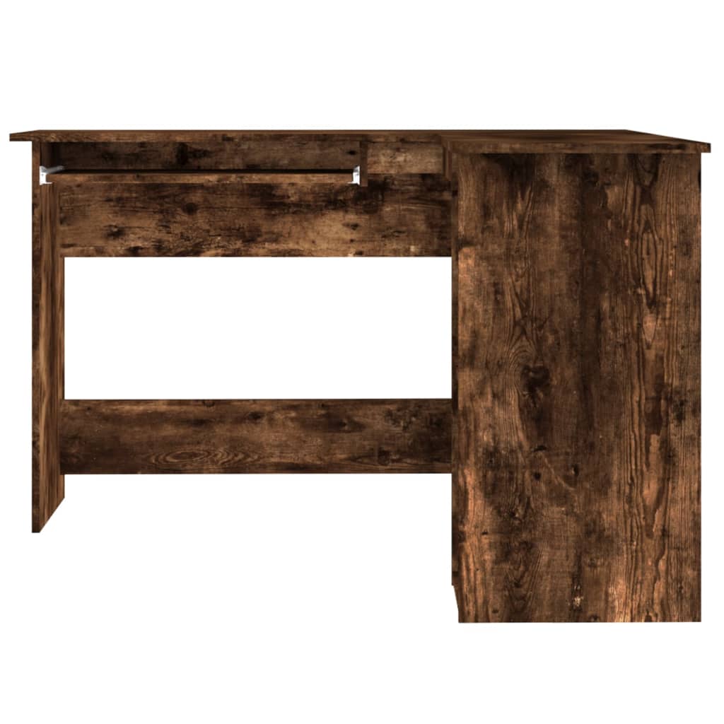 Bureau d'angle，Table de travail，Table d'étude chêne fumé 120x140x75 cm bois d'ingénierie CWV48202 - 4
