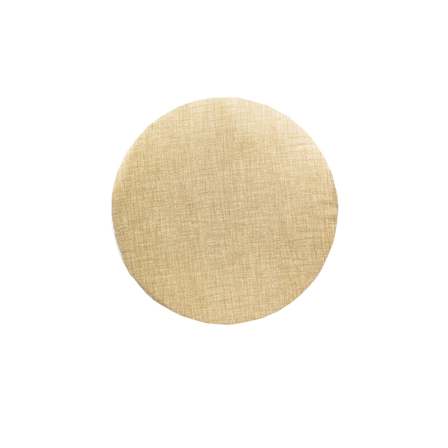 TIENDA EURASIA - Pack de 4 Cojines Redondos, Exterior e Interior, Funda Lavable, ø40x3 cm, Beige - 4