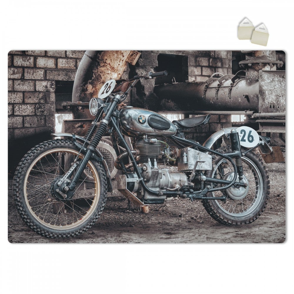 Bmw retro - póster con estructura de pvc expandido forex de 3 mm de espesor - dimensiones 100x70 cm