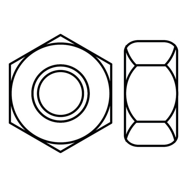 Écrou hexagonal zingué 6 pans Viswood Classe 8 Ø 8mm (lot de 100 écrous)