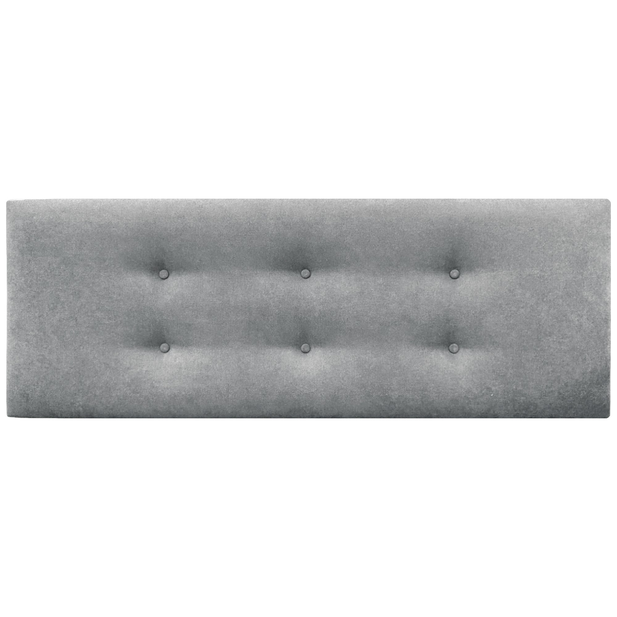 DHOME Cabecero de Tela Aqualine con 2 Hileras de Botones 160x50cm Camas 150/160 - Gris - 2