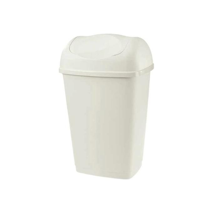 Patumiera Basculante Europa 65 Litros Color Blanco - Fabricación Italiana BAMA, Ideal Para Reciclaje Y Residuos
