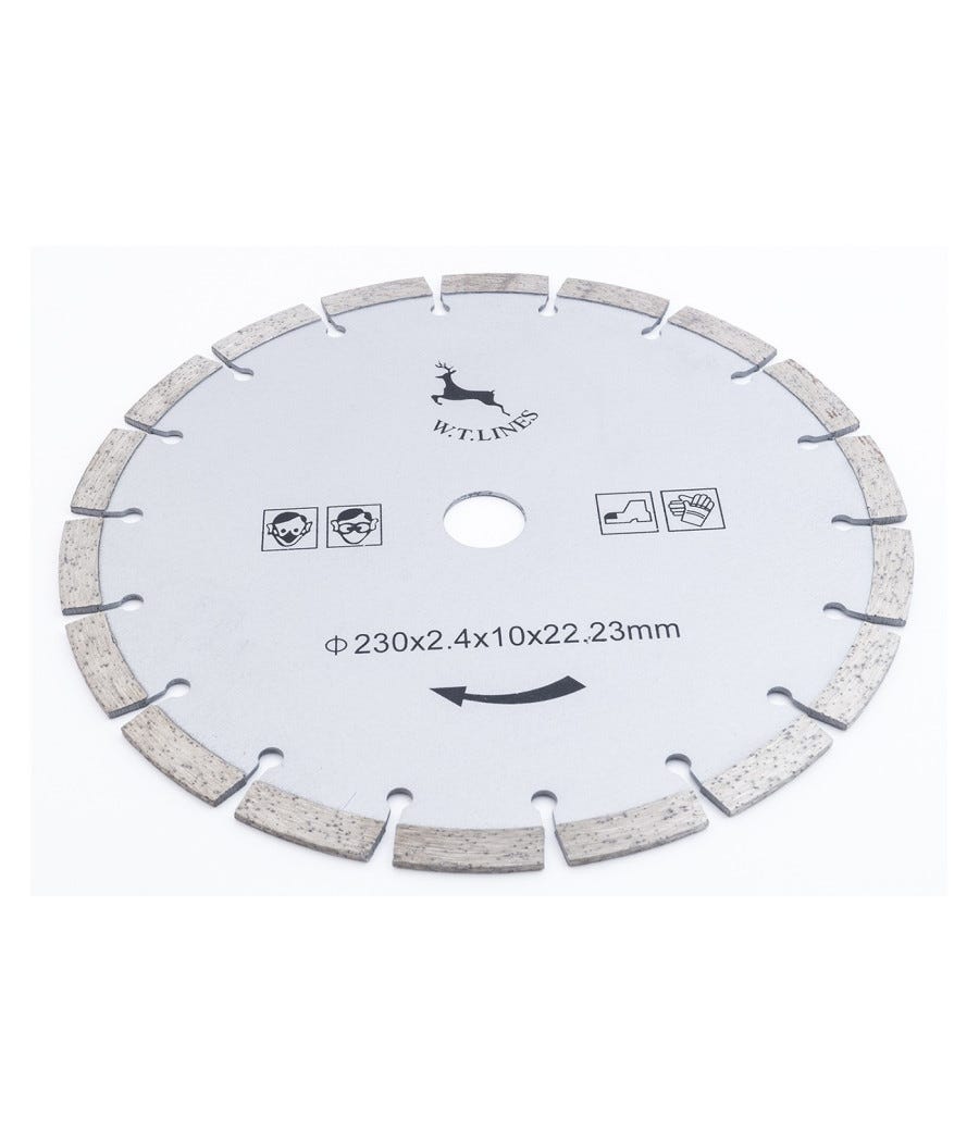 Travi Lamellari Disco Diamantato 230mm Per Taglio Marmo, Cemento, Pietra E Mattoni - Lama Circolare Professionale Lame Per Sega A Gattuccio - Foto 5