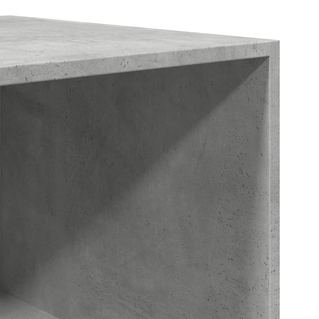 Armário de madeira projetada cinza concreto 80x50x200 cm - COMFORTXL - 8