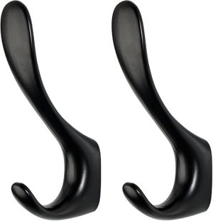 4 Ganci Doppi A Muro In Lega Di Zinco – Stile Minimalista Per Appendere Cappotti, Borse E Asciugamani – Include Viti - 3