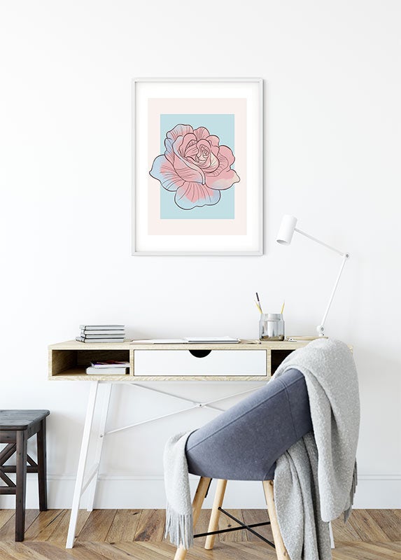 Poster d'art de Komar - Disney Cinderella Rose - Taille: 30 x 40 cm - 8