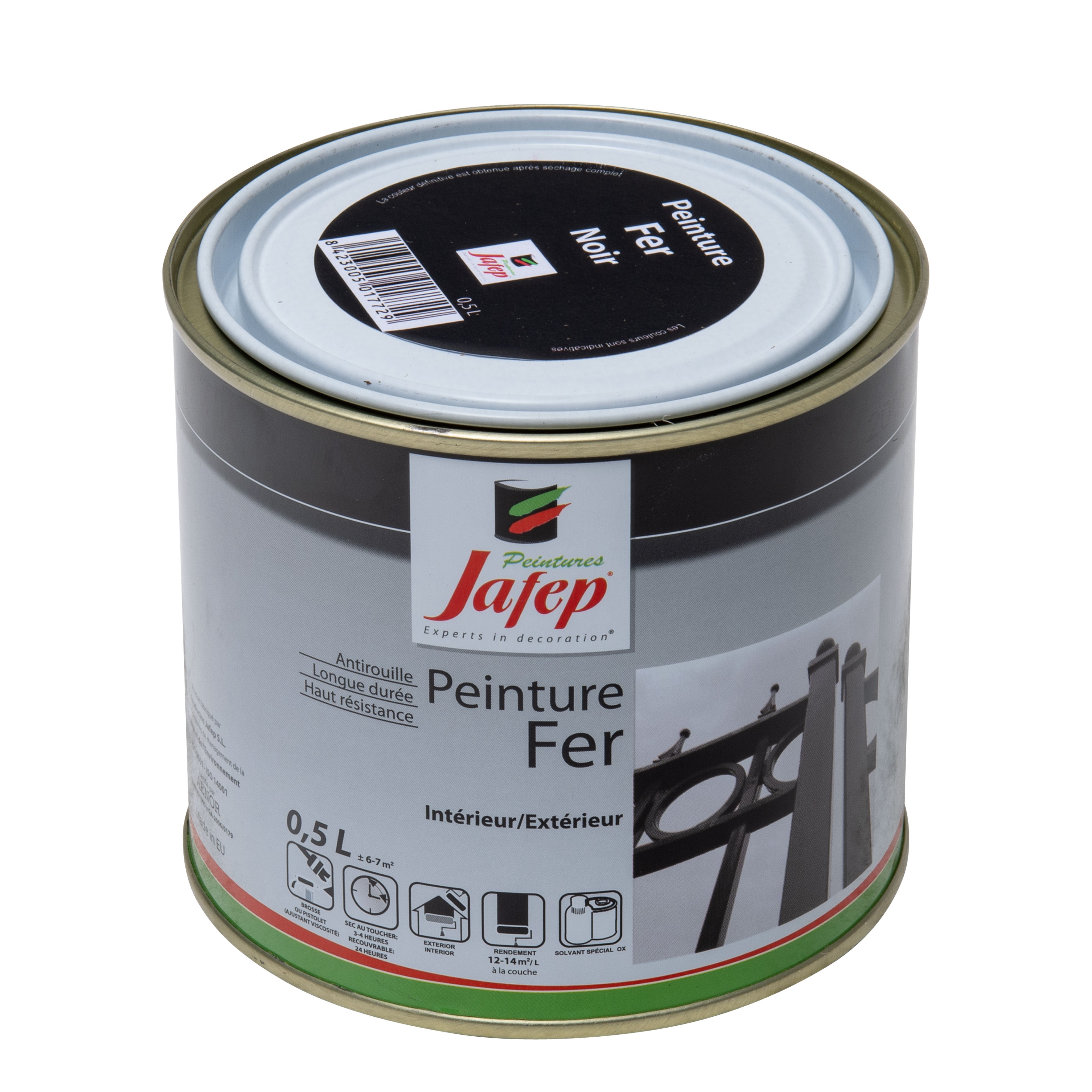 Vernice fer antiruggine nera 0,5l - 3