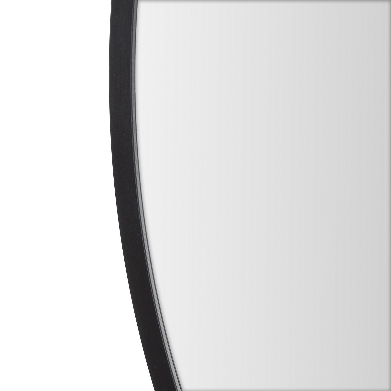 Espejo de pared redondo con marco de aluminio negro de 80 cm LOLAhome - 4