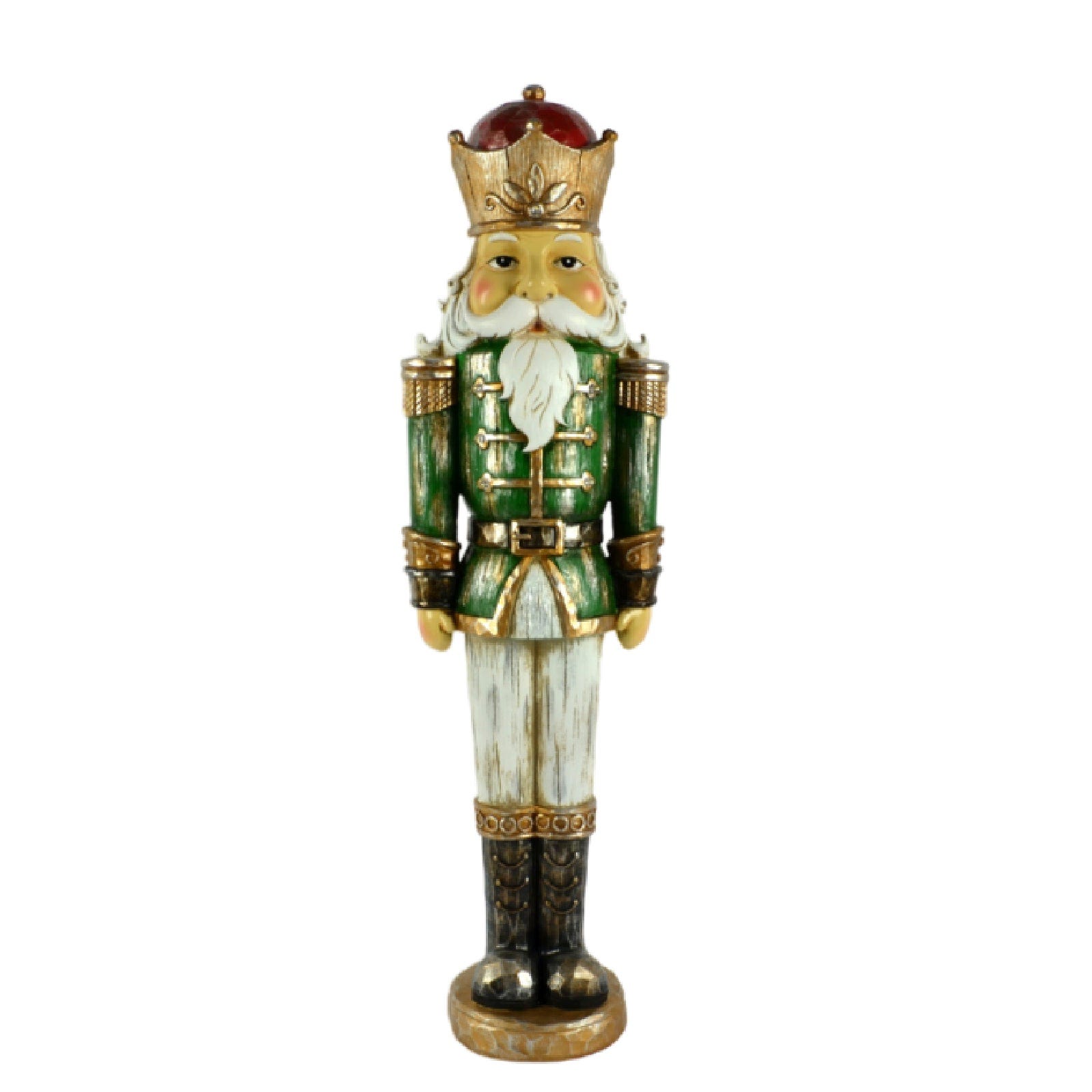 Soldat Casse-Noisette de Noël en tenue rouge et verte, pour décorations Soldat Casse-Noisette de Noël en tenue rouge et verte, pour décorations