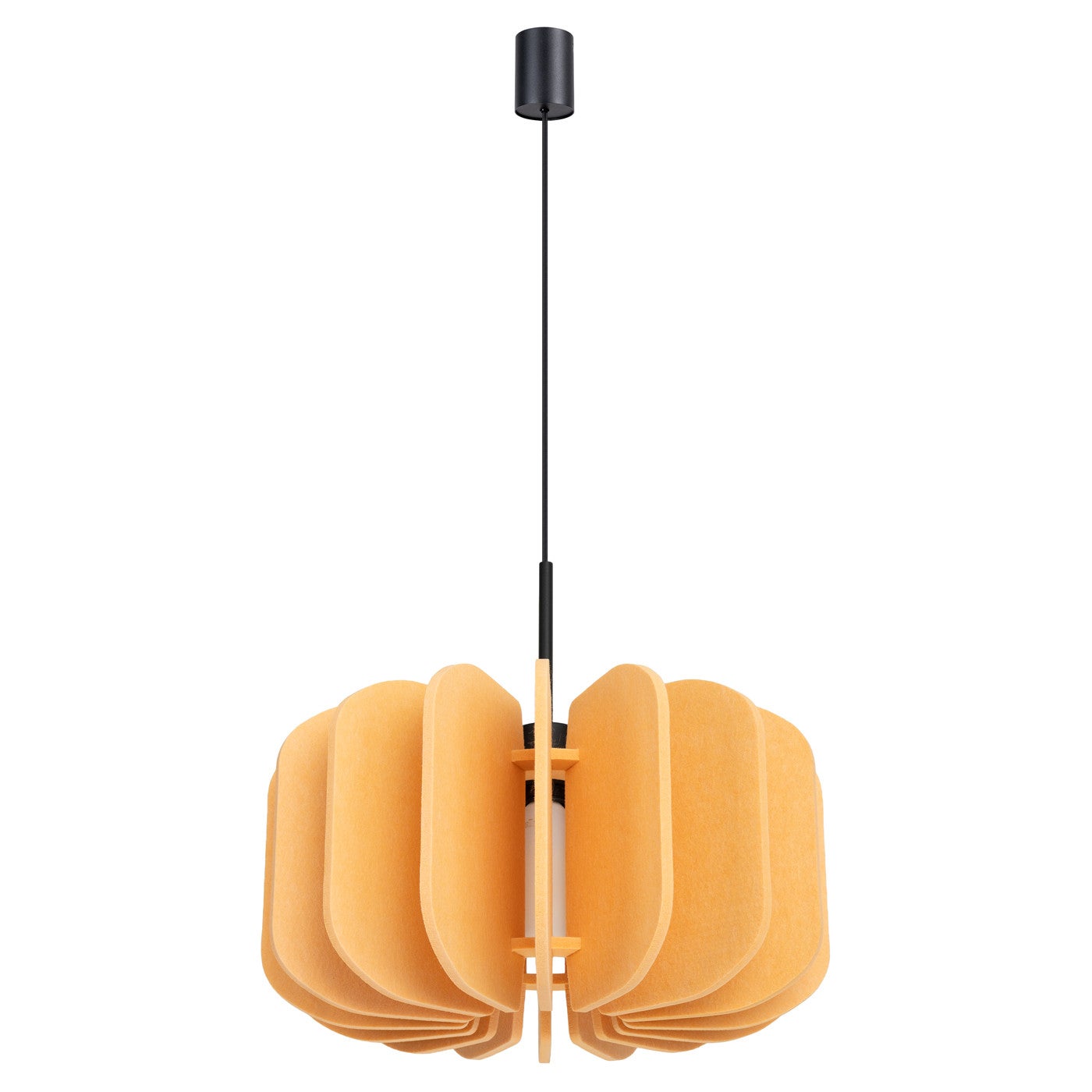 Lampa sufitowa filcowa MULA czarno-żółta 1xE27x40W filc wym:146x45x45cm IP20 Sollux Lighting - 2