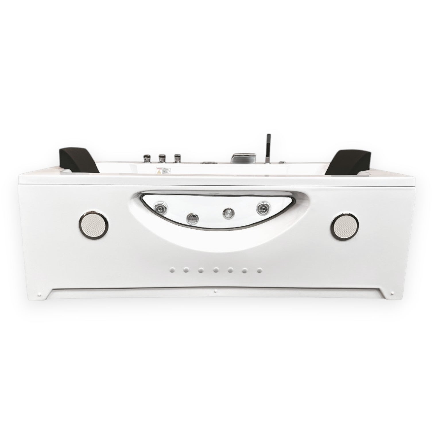 Bañera hidromasaje blanca 180 x 90 cm cromoterapia 16 jets - eden