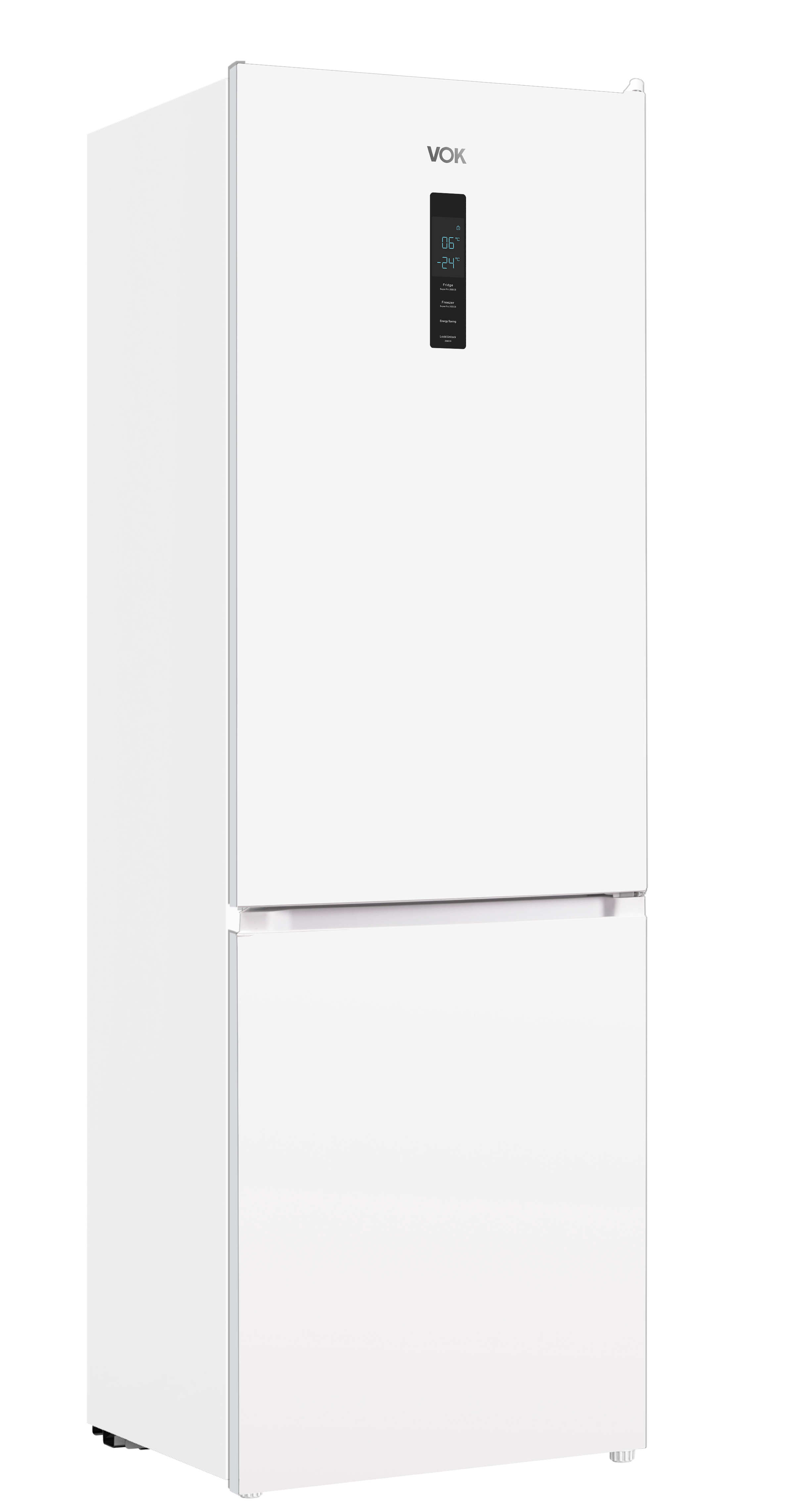 Vok Frigorífico Combi De 335L, Total No-Frost, 195,3 Cm, Display En Puerta, Evr-335Newpcn Blanco , Leroy Merlin
