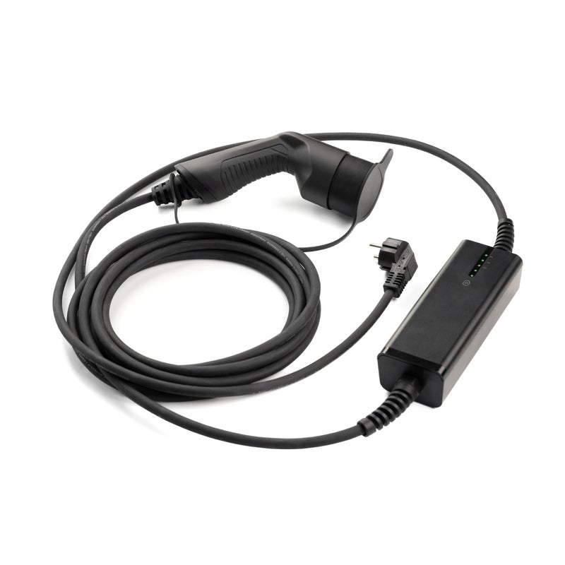 Przenośna ładowarka Alcapower do aut elektrycznych 16A 250V Typ 2, regulowana moc do 3,68kW, zintegrowany kabel 5m