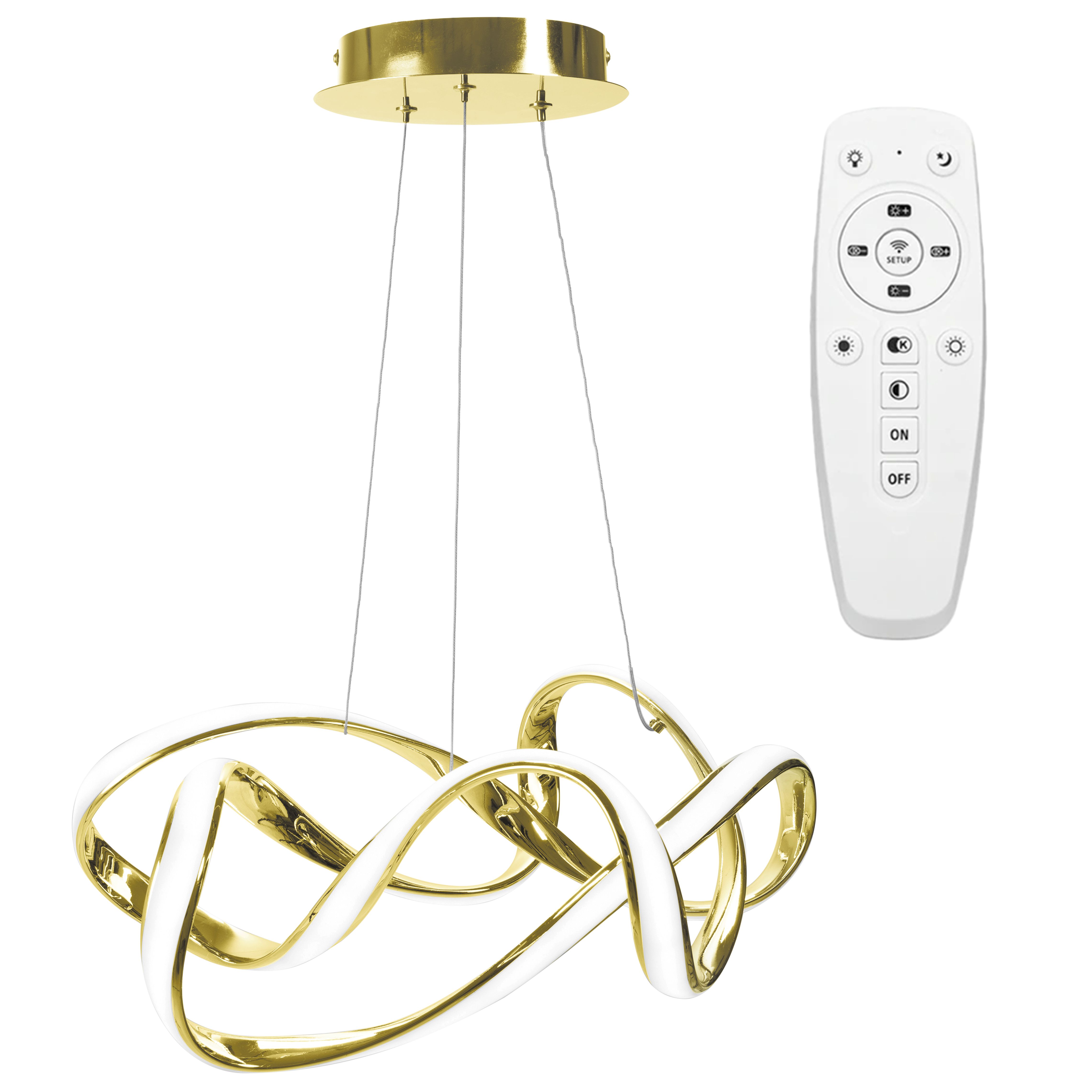 Lampa Sufitowa Led Toolight Led App821-Cp Eve Złoty