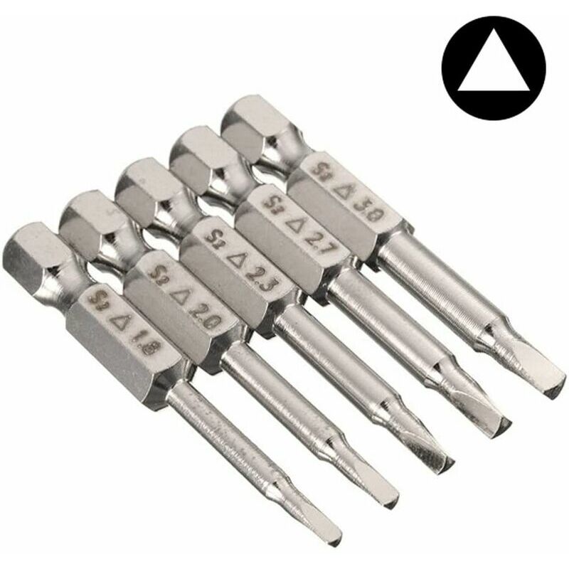 Lot De 10 Embouts De Tournevis 1/4" Hex 50mm - Tête Voiturée 2.3mm X 2.3mm - Marque Uxcell - Neuf