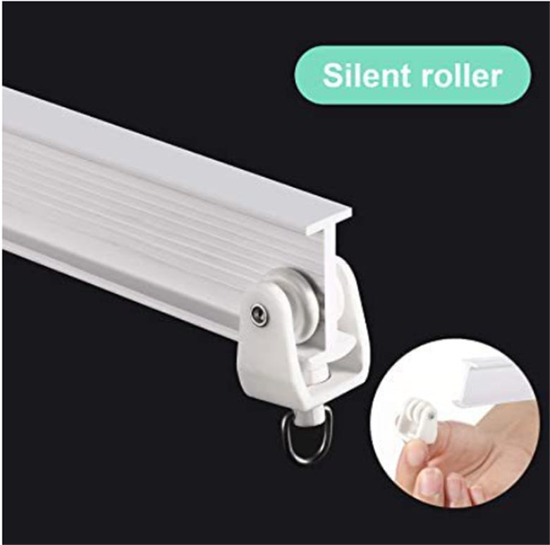 Rieles flexibles para cortinas de techo, rieles flexibles para cortinas, barras para cortinas,rieles curvos para cortinas de techo(200 cm) - ZAEWRY - 8