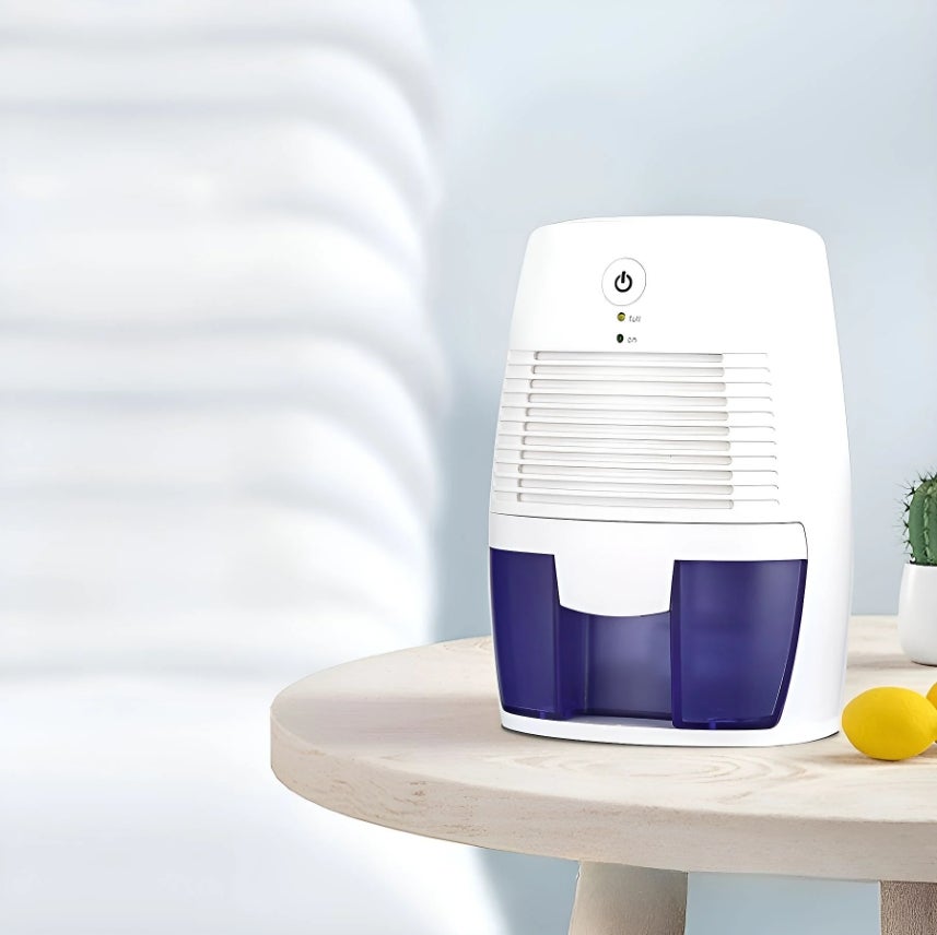 Deumidificatore per casa con serbatoio dell'acqua 6,5L, Deumidificatore con timer 24 ore e tubo di scarico Bianco