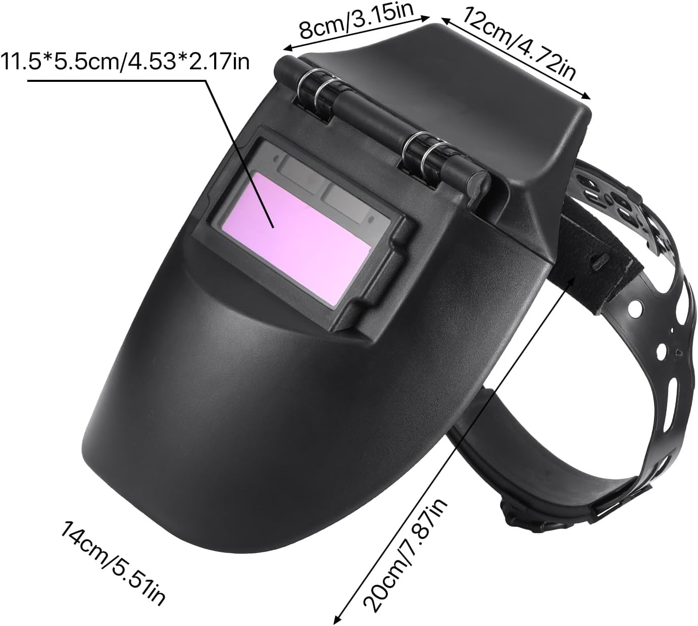 Casque de soudage avec protection UV, masque de soudage automatique, casque de soudage Ajdustable obscurcissant, batterie intégrée, pour atelier de so - 2