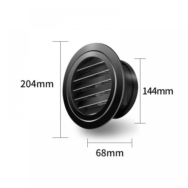Griglia Di Ventilazione Rotonda In Acciaio Inox Da 20 Pezzi, Griglia Di