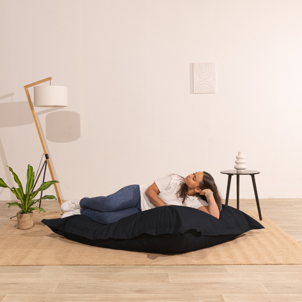 Pouf extérieur imperméable anti-uv déhoussable BANANAIR 140 x 180 cm noir - 4