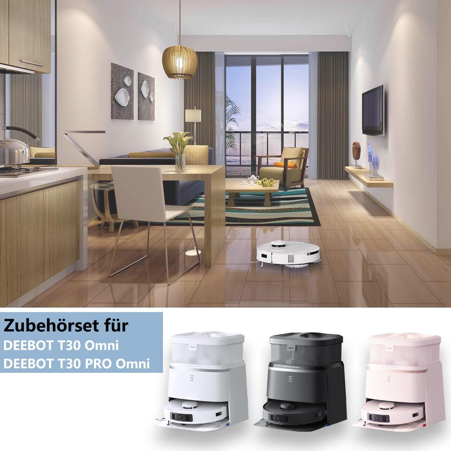 Kit De Nettoyage Pour Robot Ecovacs Deebot T30 Pro - 15 Pièces Avec Chiffons, Neuf