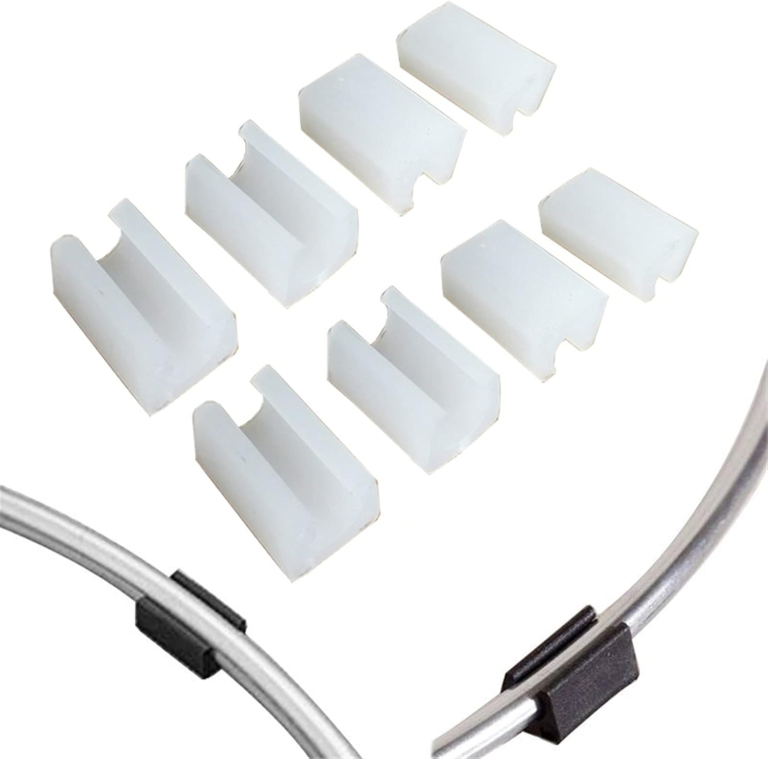 32 szt. zaślepek na nogi krzeseł (10 mm), zaślepki na końcówki rur, ochraniacze na podłogę mebli, plastikowe zaślepki w kształcie litery U na nogi kr - 4